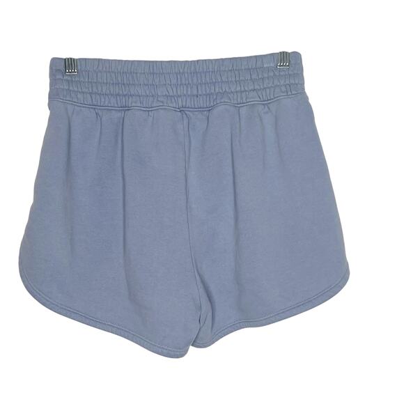 ABERCROMBIE & FITCH Dolphin Hem Shorts Elastic Waist Fleece Blue Womens Sz M - Picture 4 of 7